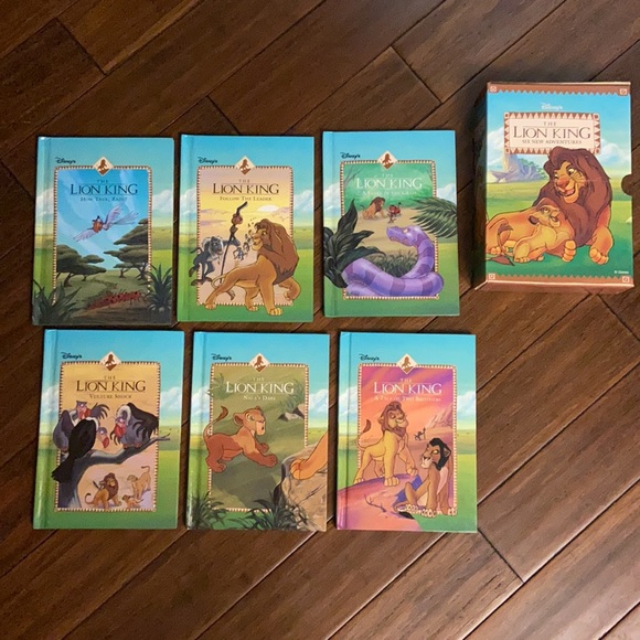Rare Vintage The Lion King Six New Adventures Books